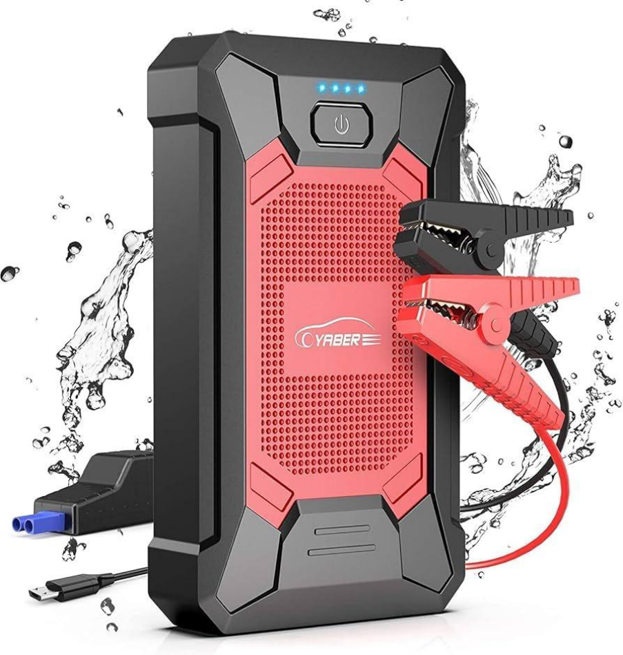 yaber 4000A portable jump starter, 23800 mAh battery