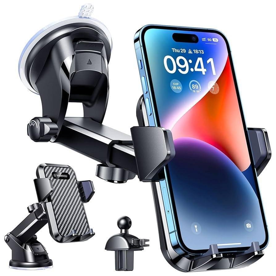 super strong suction mount phone holder